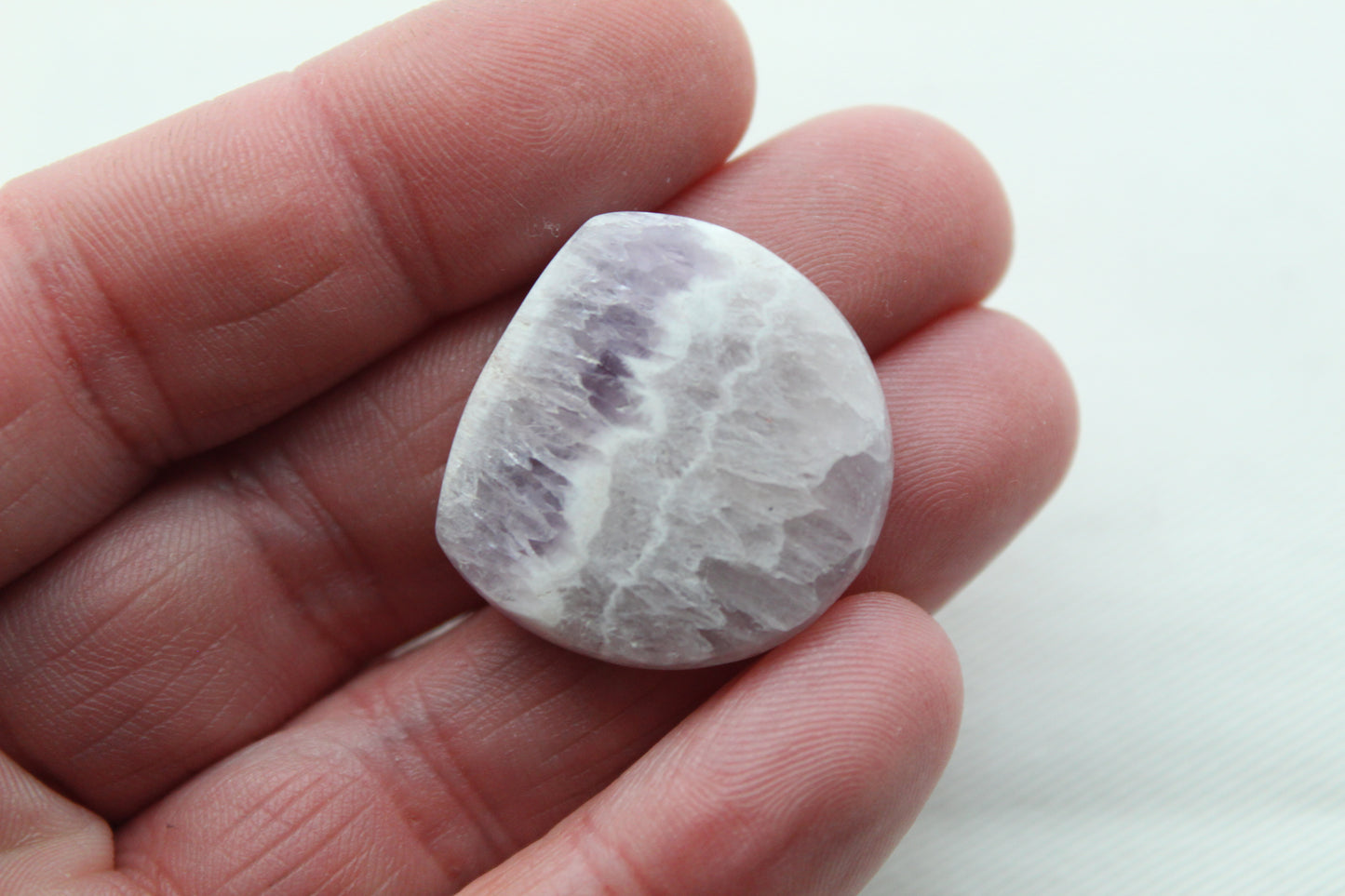 Amethyst Chevron gemstone cabochon Freeform