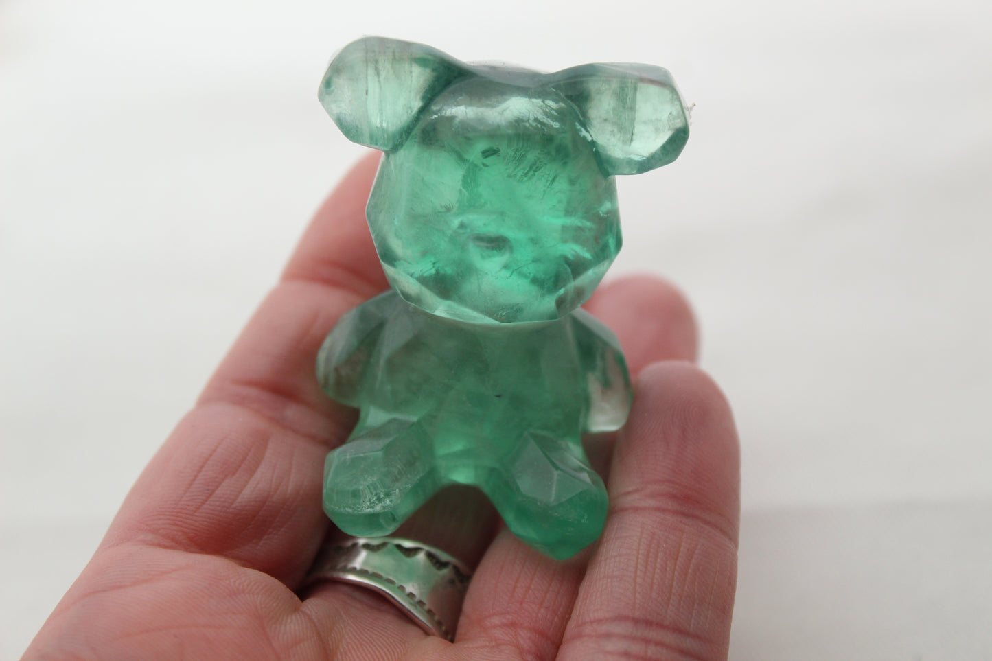 Large Teddy Bear Fluorite Gemstone natural 47 MM