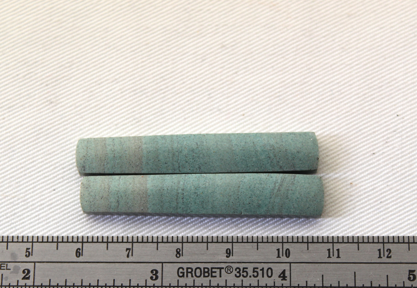 Paire de Cabochons Jaspe Impérial Gris ovale