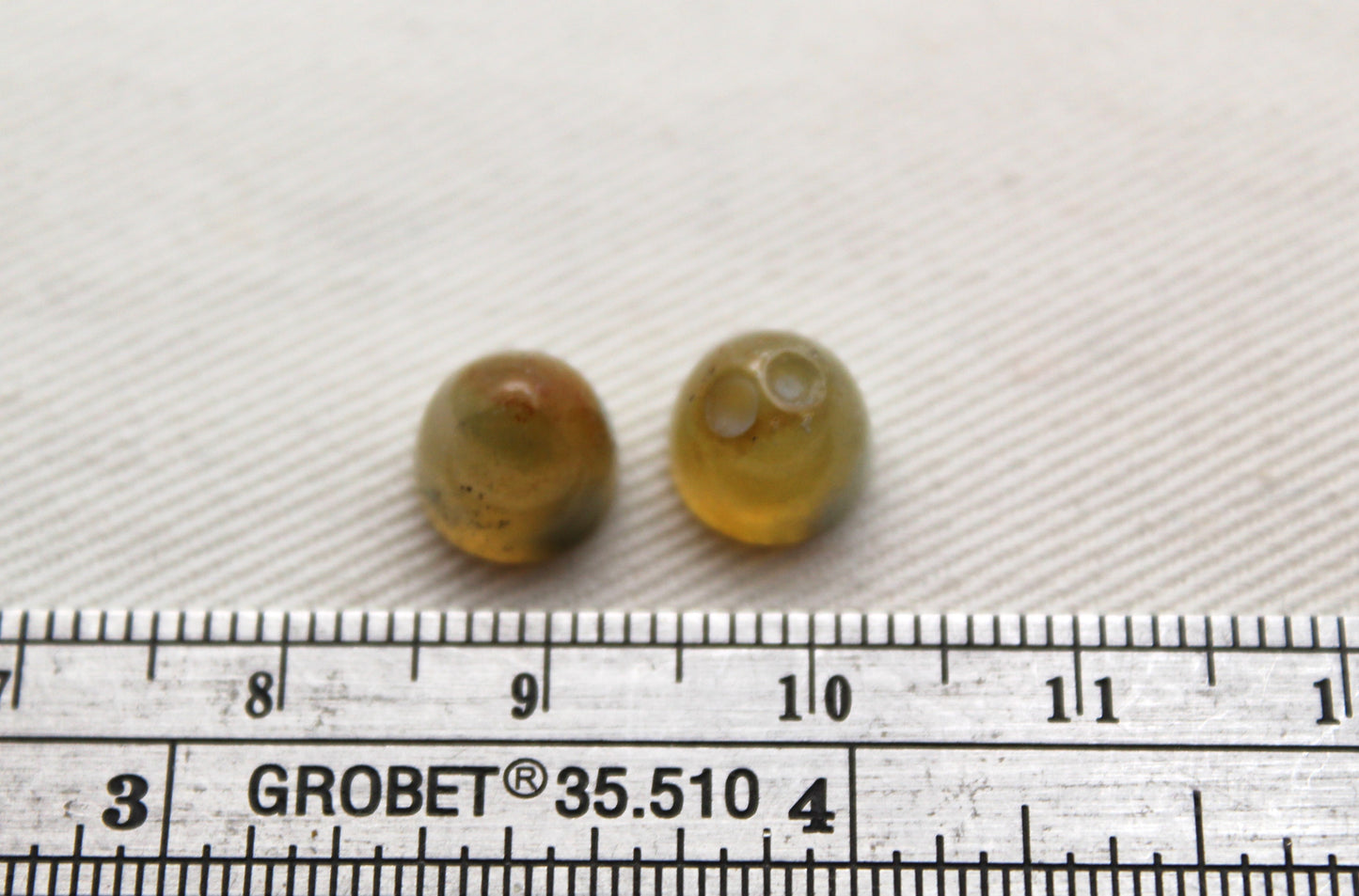 Ocean Jasper Bullets Gemstones 8X7 MM yellow green