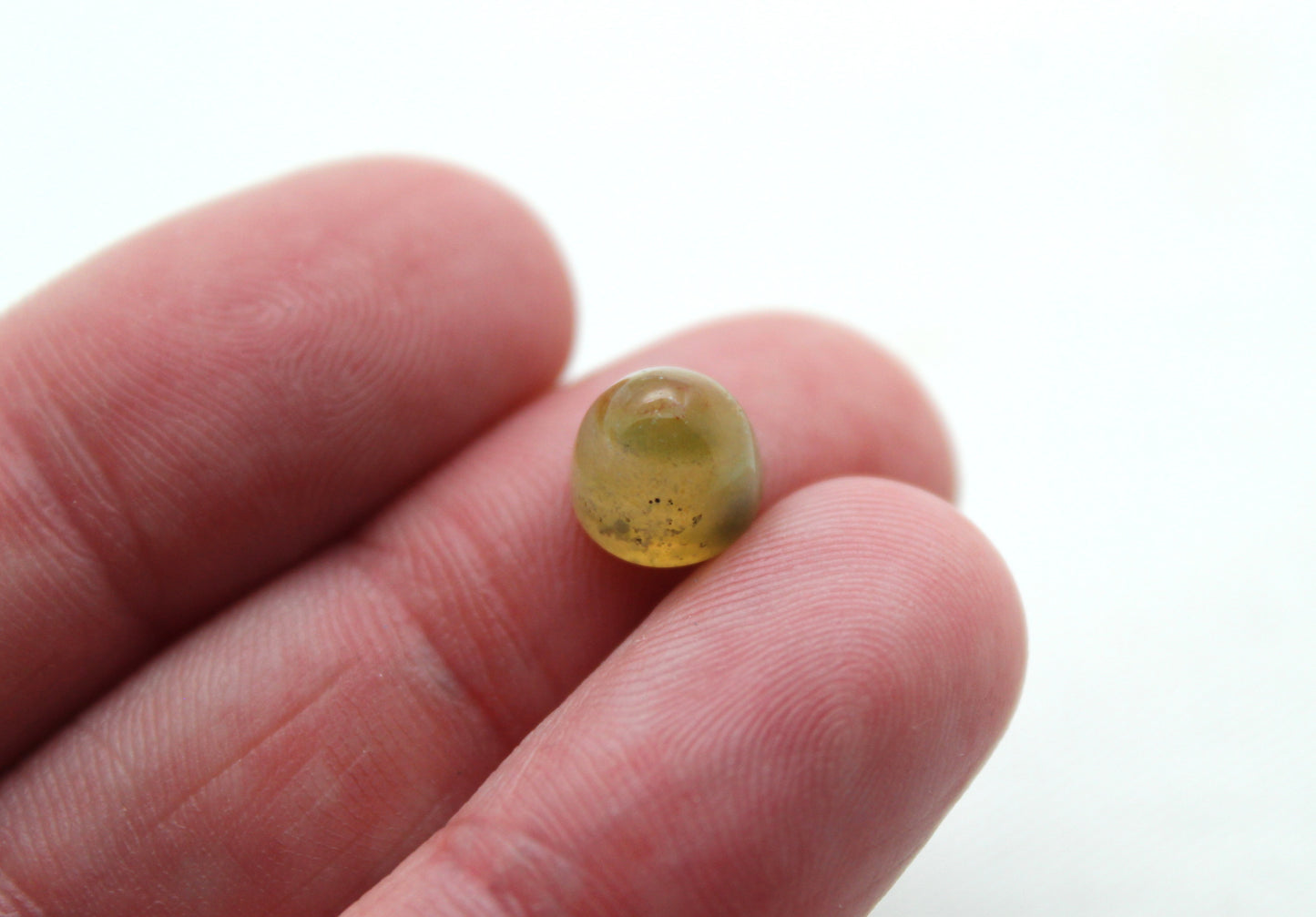 Ocean Jasper Bullets Gemstones 8X7 MM yellow green