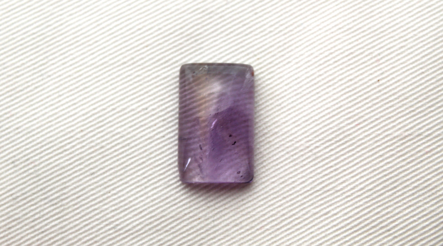 Amethyst Cabochon Gemstone purple rectangle