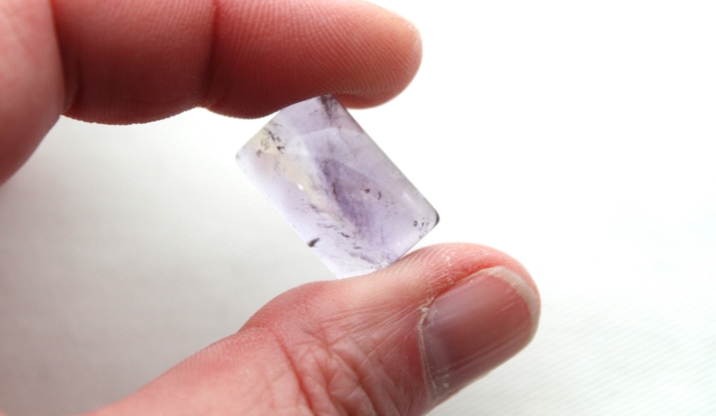 Amethyst Cabochon Gemstone purple rectangle