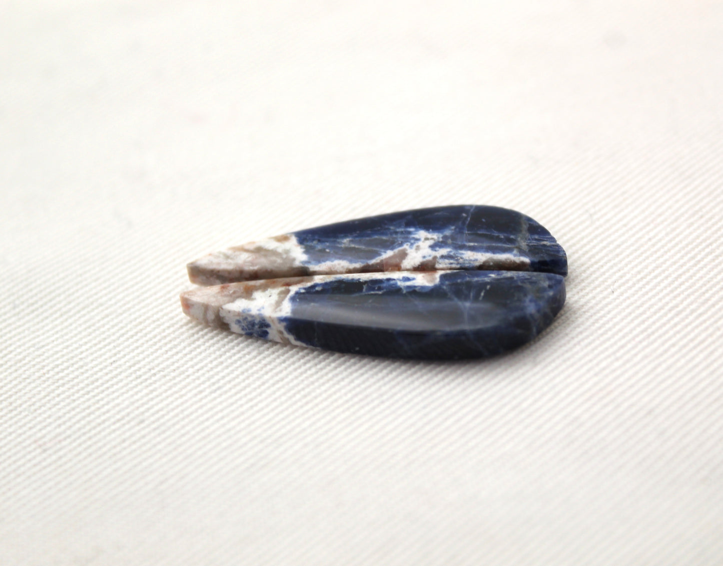 Small Sodalite pair of cabochons Gemstone blue
