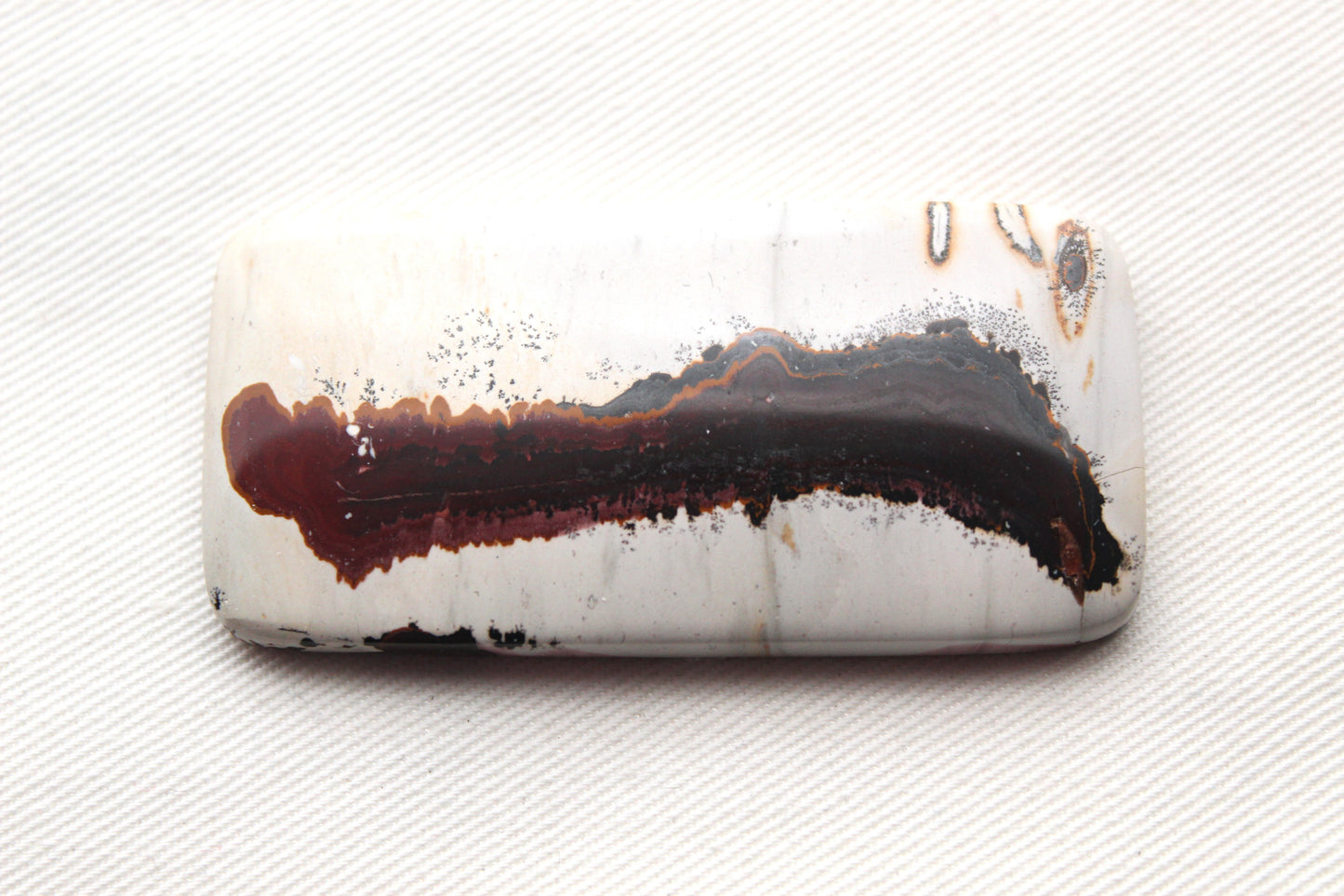 LARGE Dendritic Jasper Cabochon Gemstone rectangle