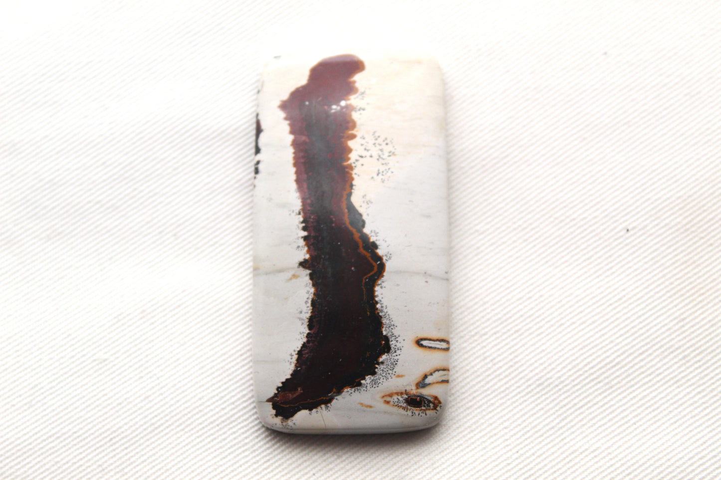 LARGE Dendritic Jasper Cabochon Gemstone rectangle