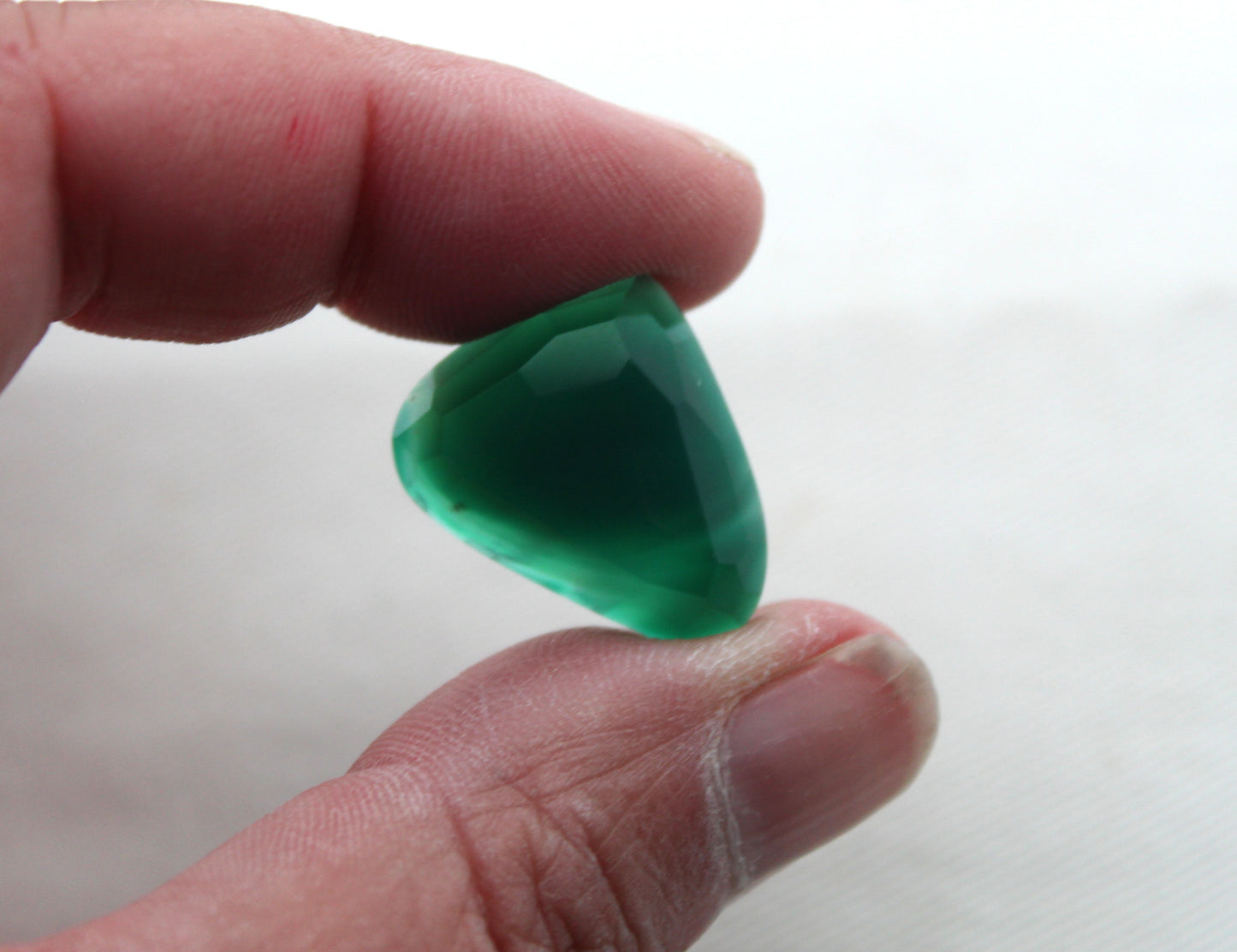 Freeform rose cut Green Agate cabochon Gemstone