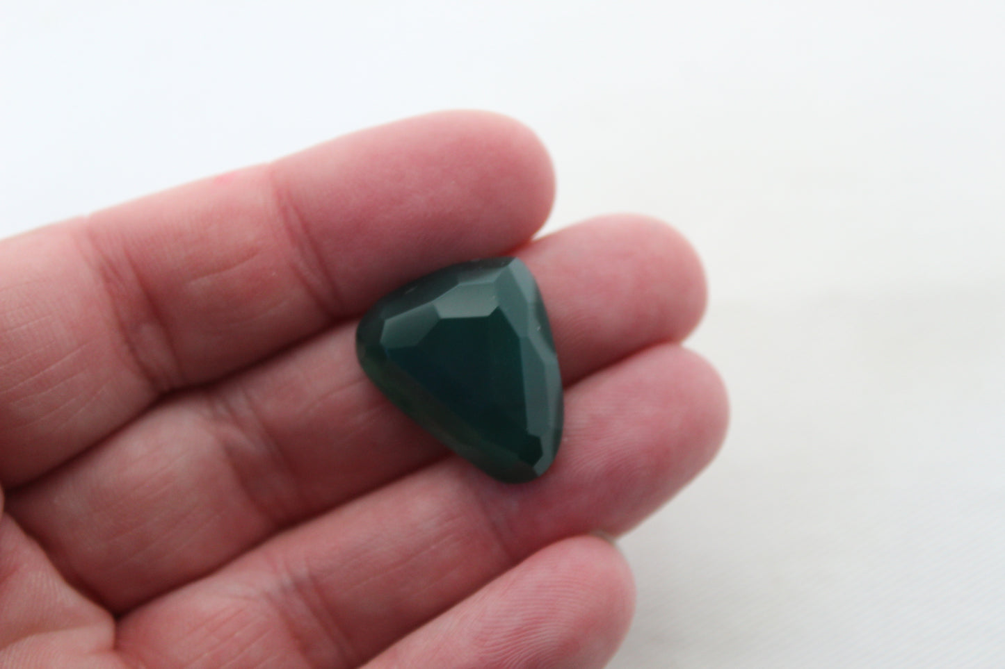 Freeform rose cut Green Agate cabochon Gemstone