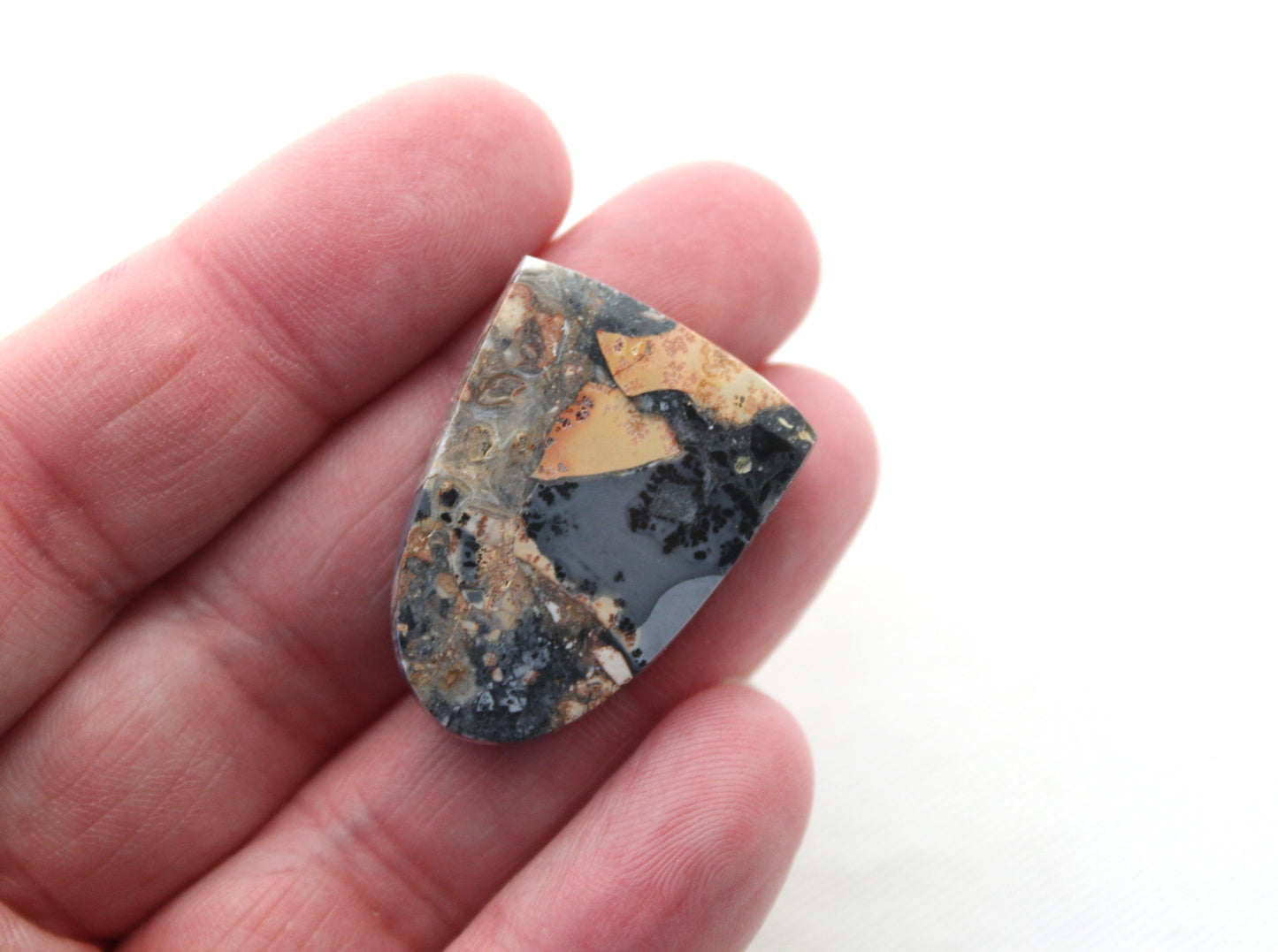 Maligano Jasper Cabochon Gemstone yellow