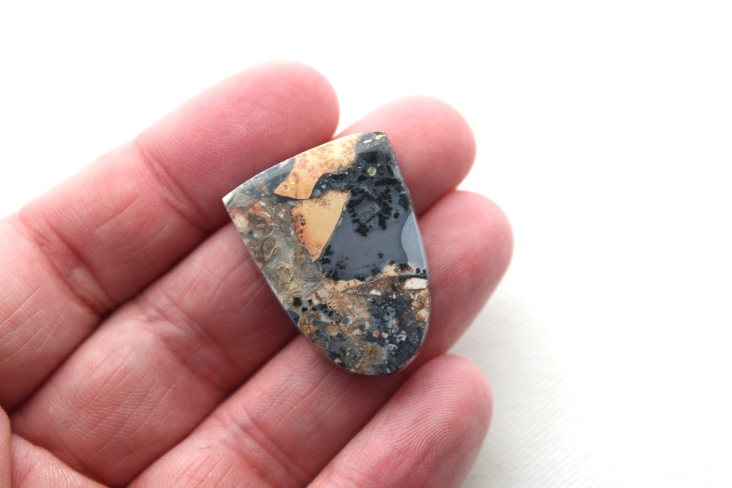 Maligano Jasper Cabochon Gemstone yellow