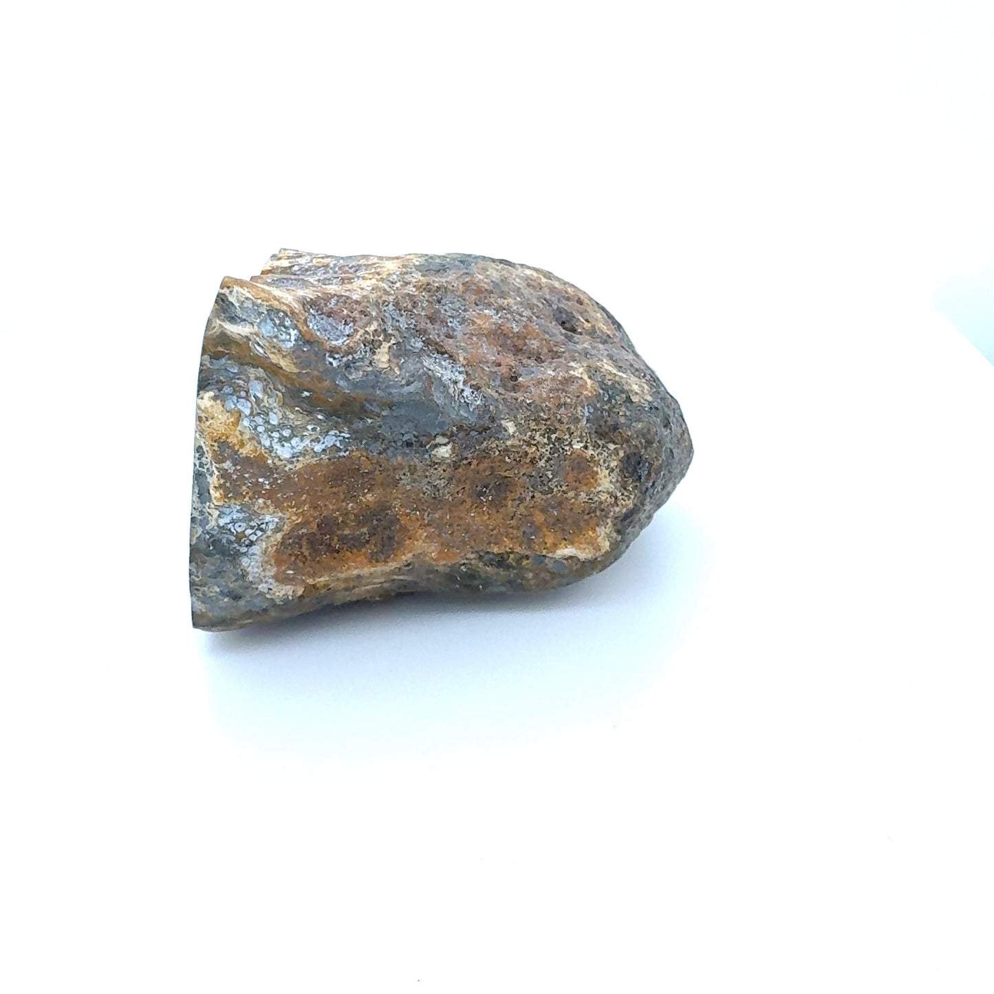 Indonesian banded Agate half nodule polished