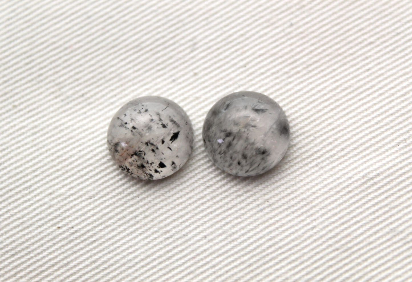 TWO Super 7 Cabochon Gemstone round 12 MM