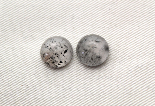 TWO Super 7 Cabochon Gemstone round 12 MM