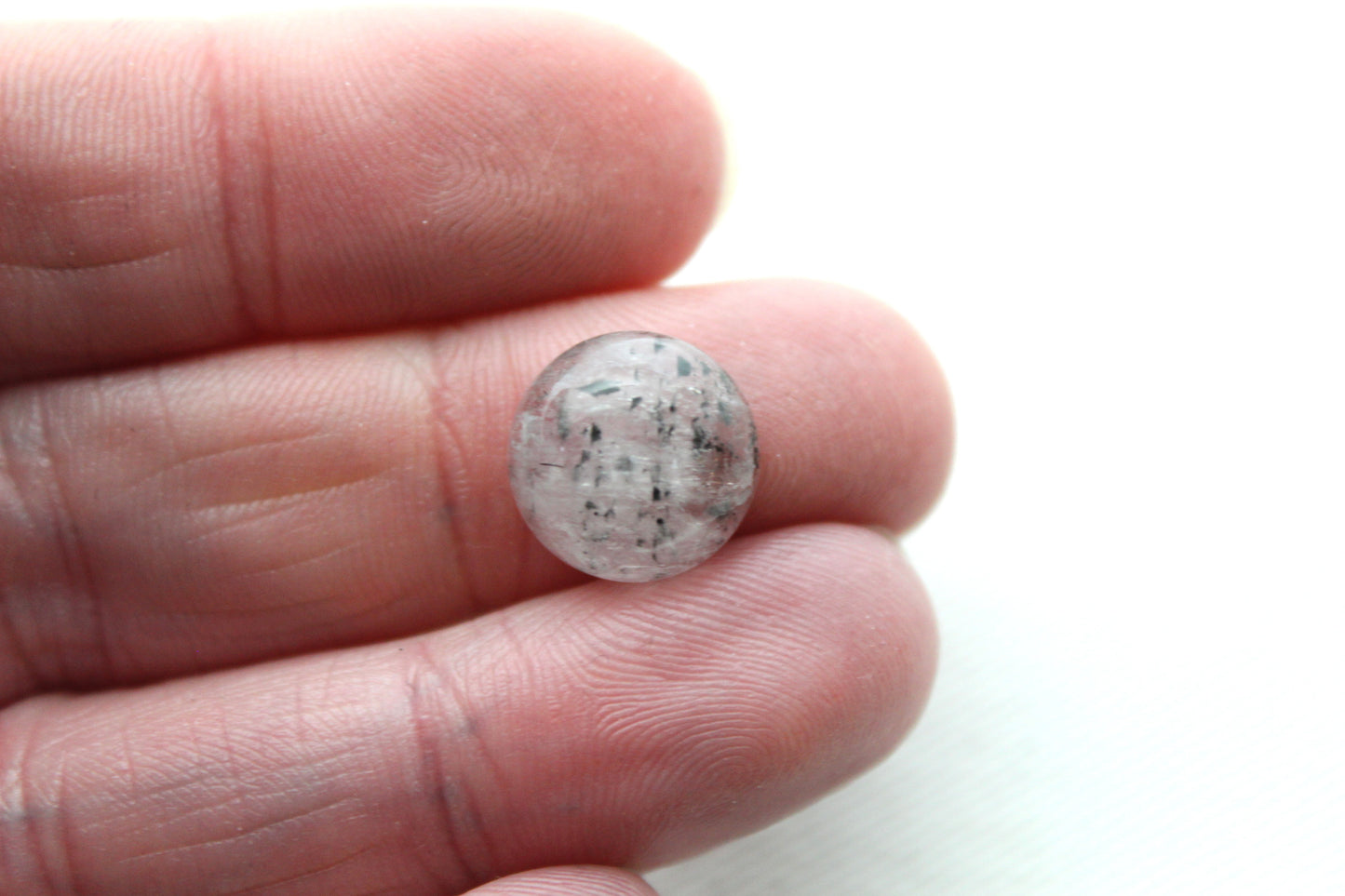 TWO Super 7 Cabochon Gemstone round 12 MM