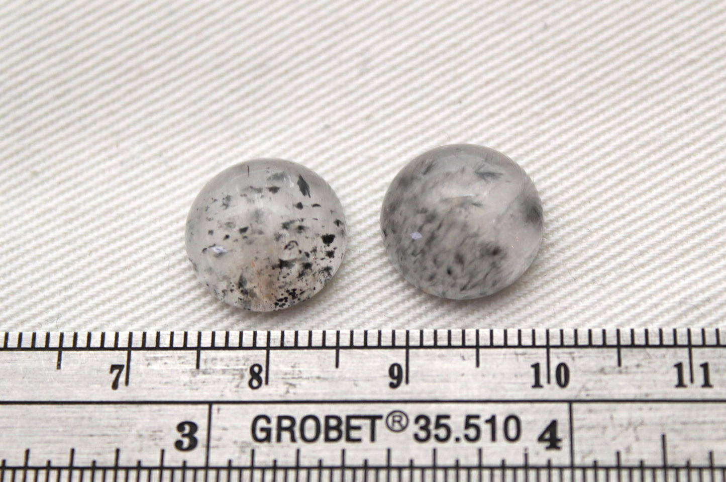 TWO Super 7 Cabochon Gemstone round 12 MM