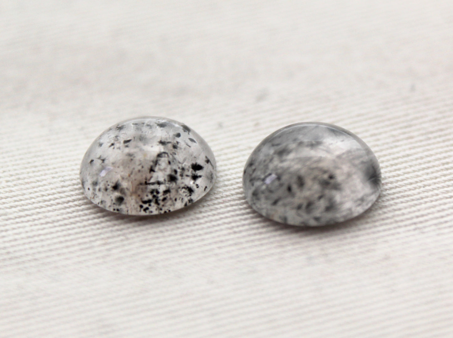 TWO Super 7 Cabochon Gemstone round 12 MM