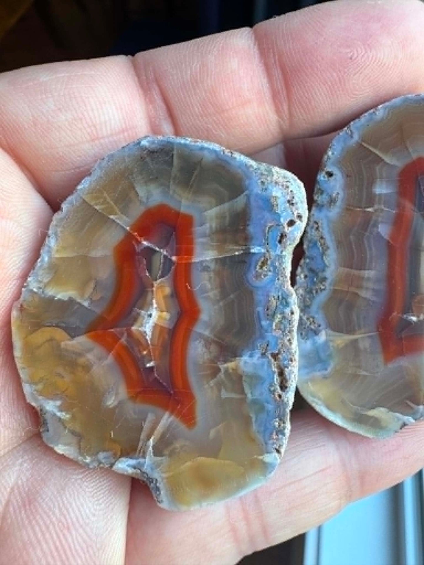 Gambiri Agate nodule polished