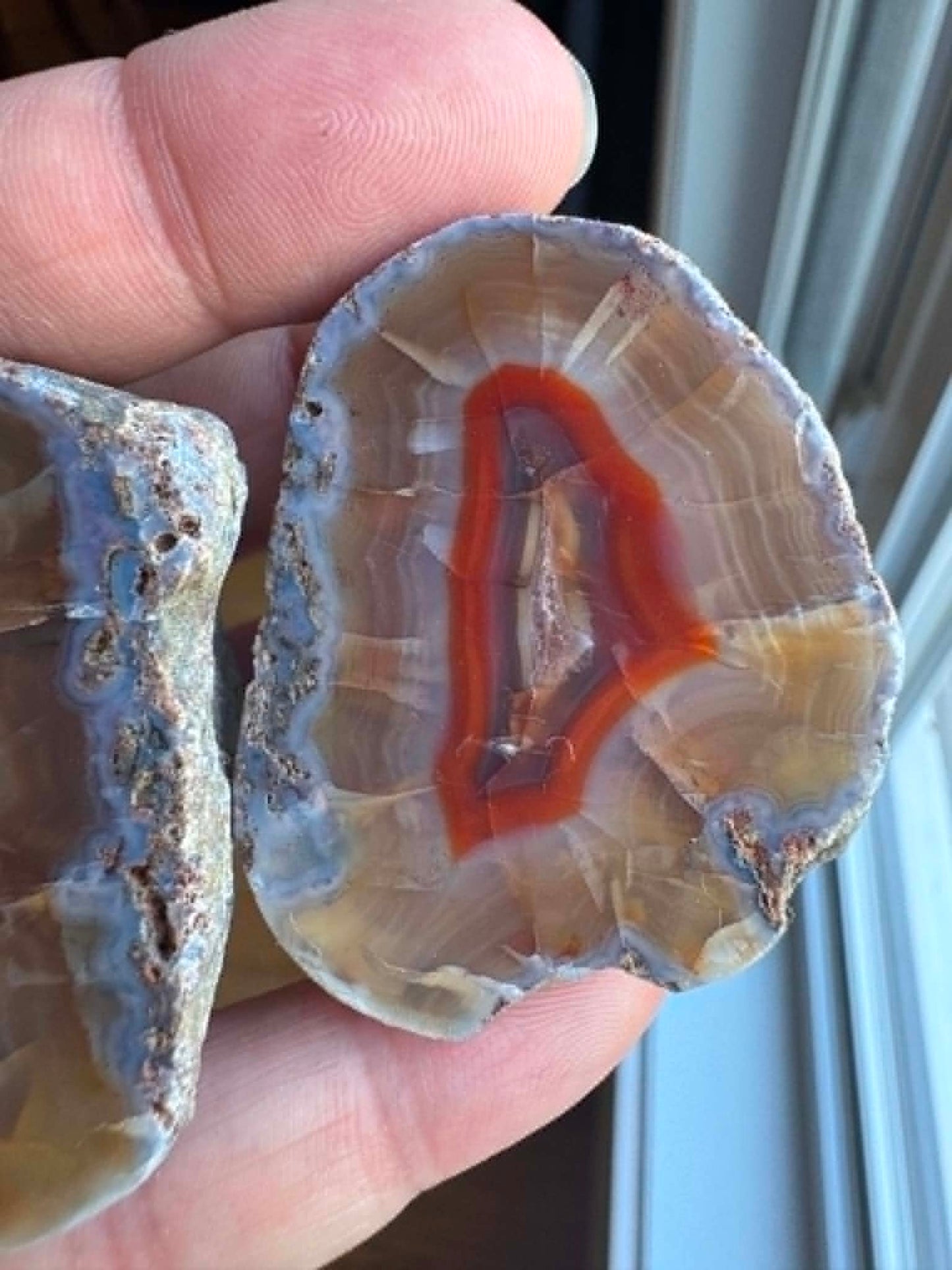 Gambiri Agate nodule polished