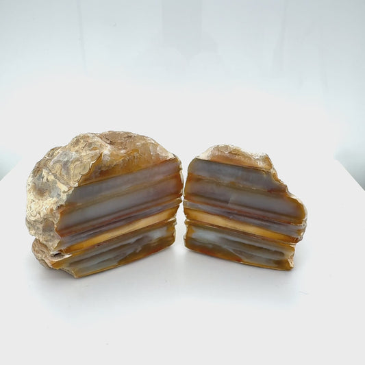 Small Indonesian Waterline Agate nodule polished