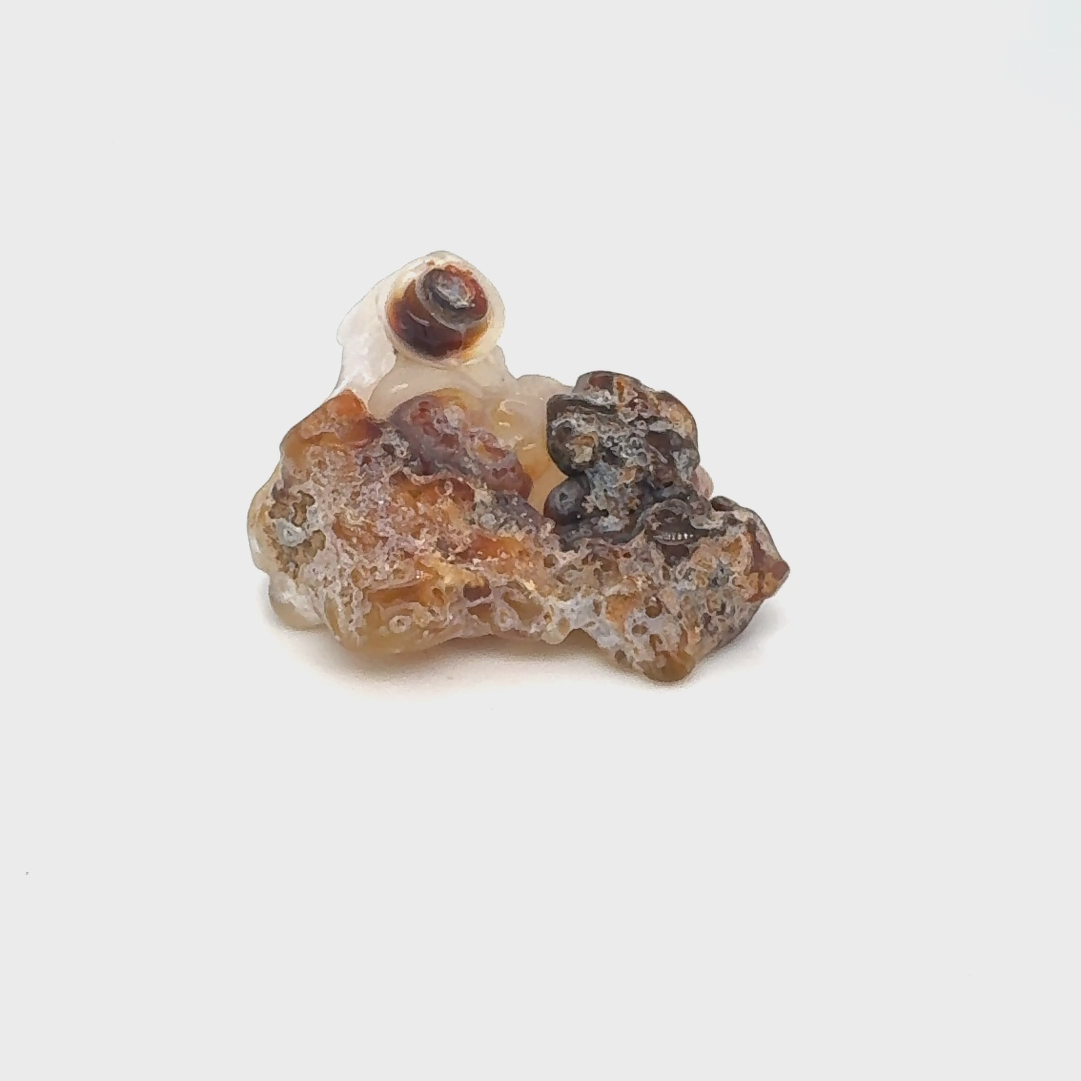 🧡 Raw Natural Fire Agate – Arizona – PierreRouge