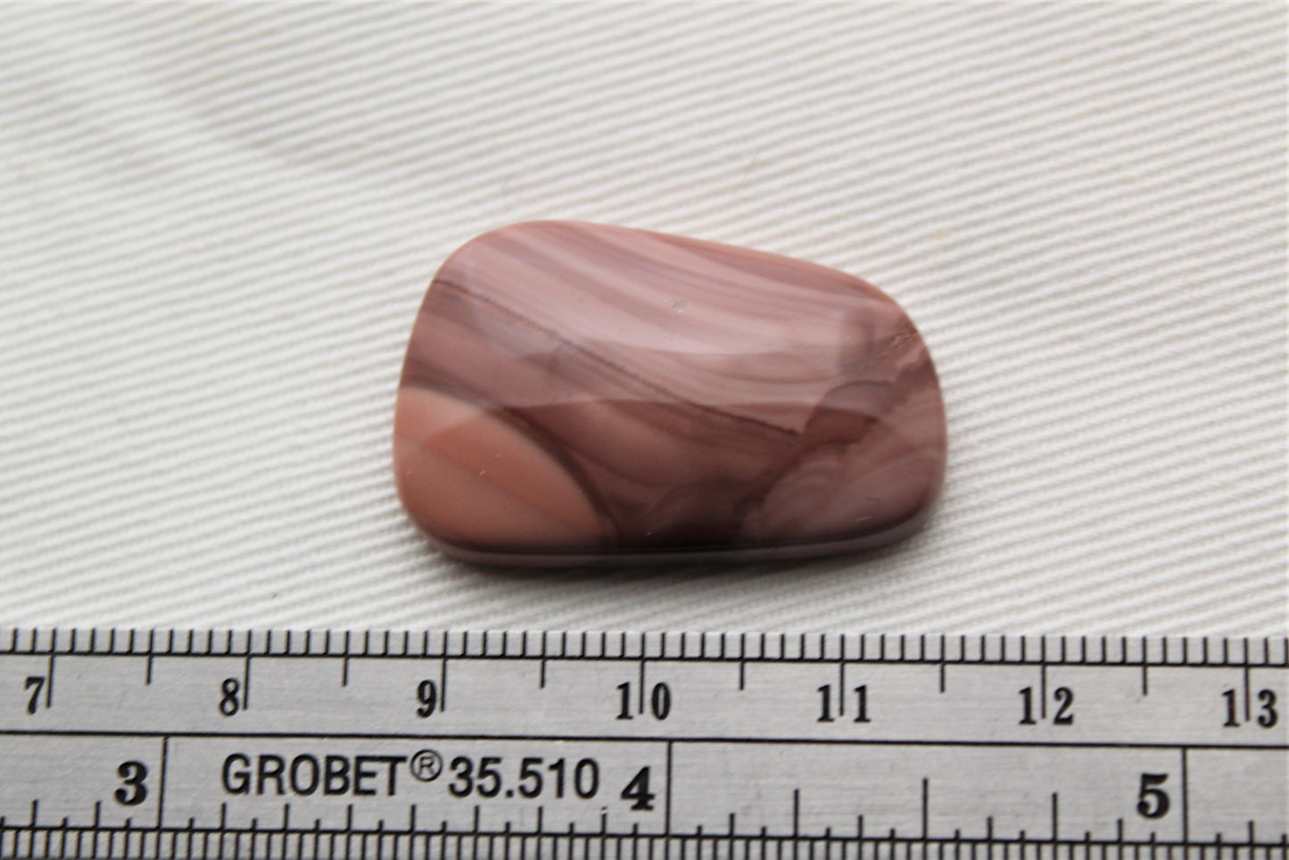 Cabochon Jaspe Impérial forme libre Gemme brun rosé