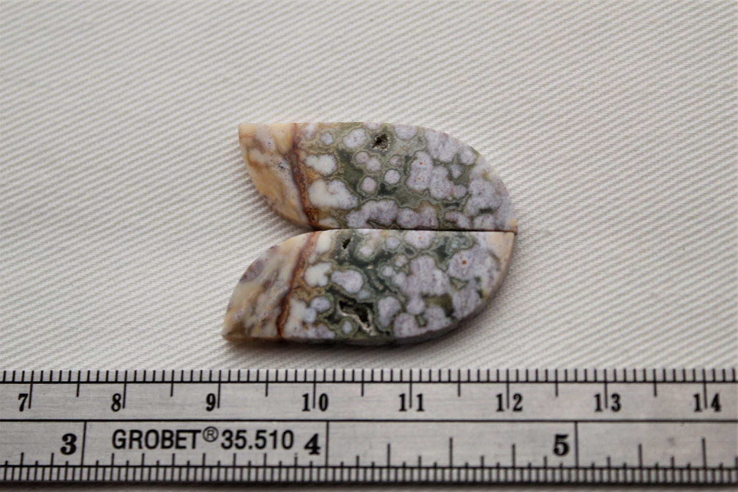 River Jasper Cabochon Pair Gemstone freeform