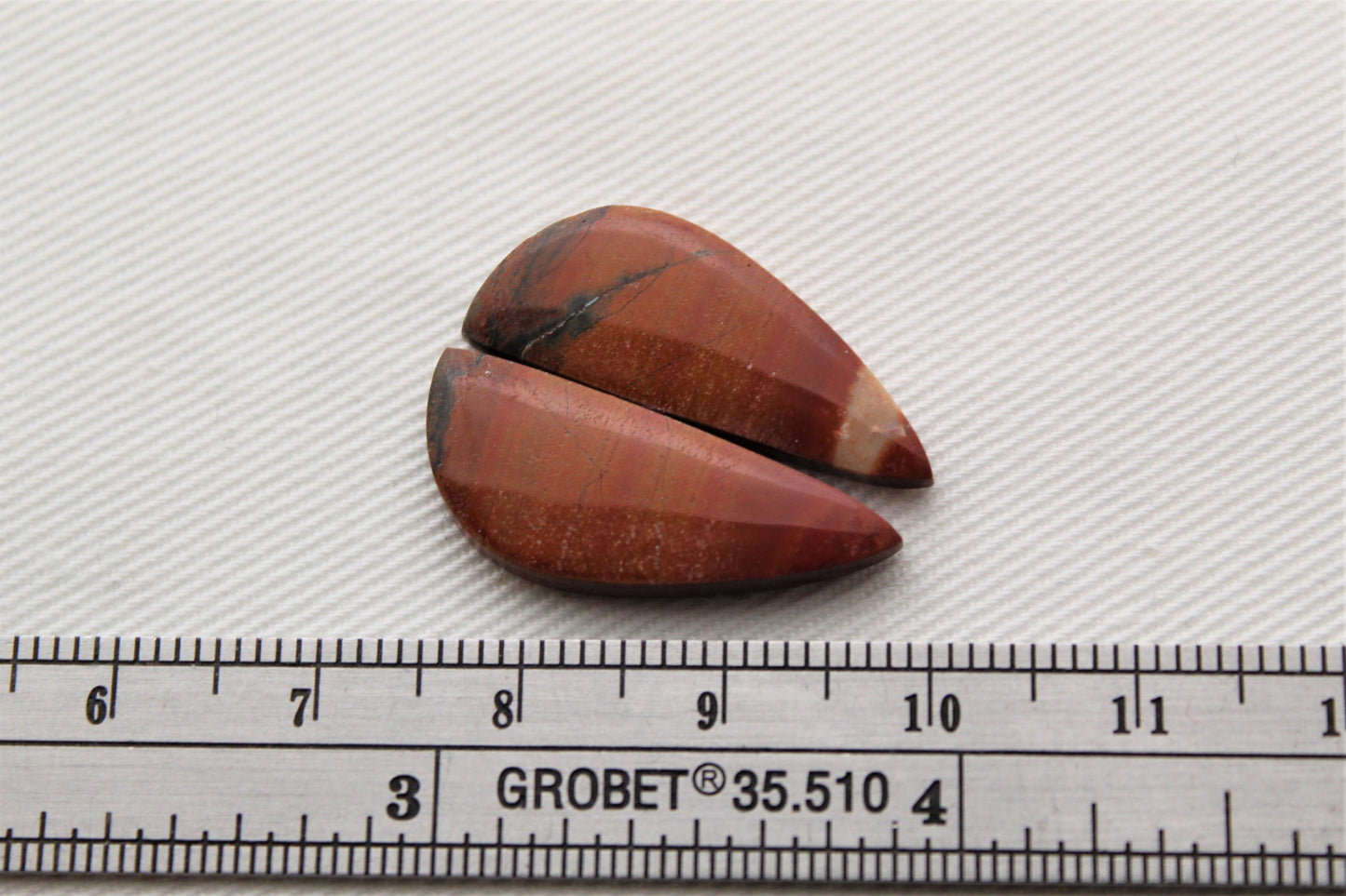 Small Australian Jasper Cabochon Pair