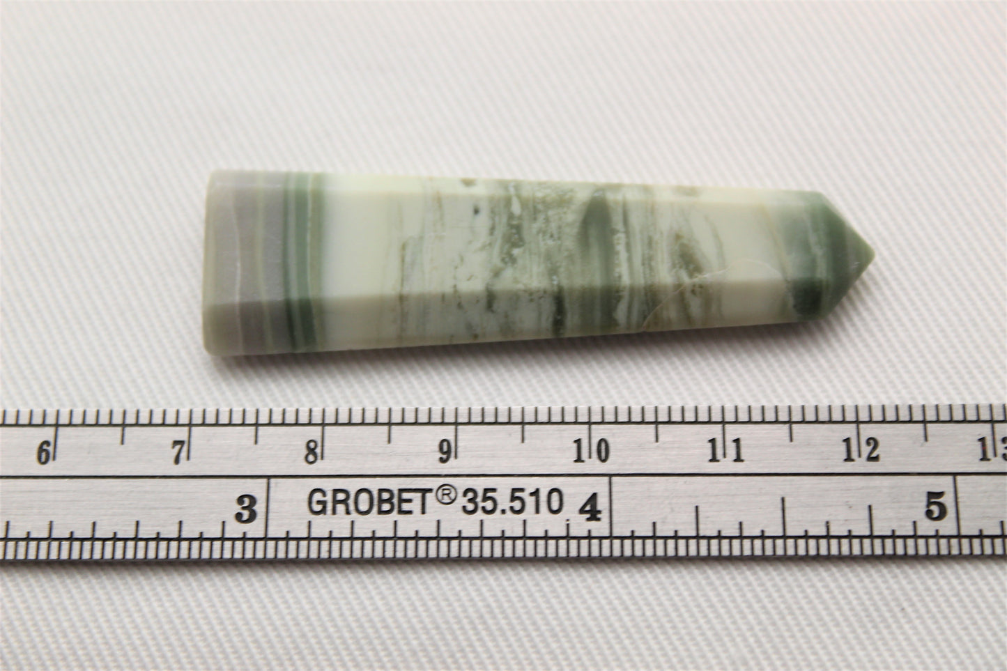 One Green Jasper gemstone pendant size UNDRILLED