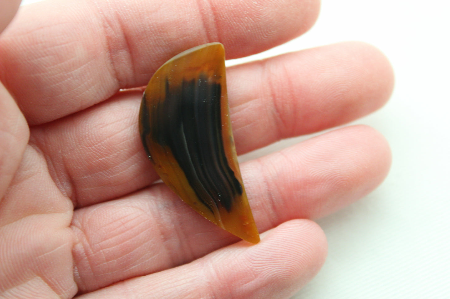 NICE Brazilian Agate Cabochon Pair Transludent Gemstone