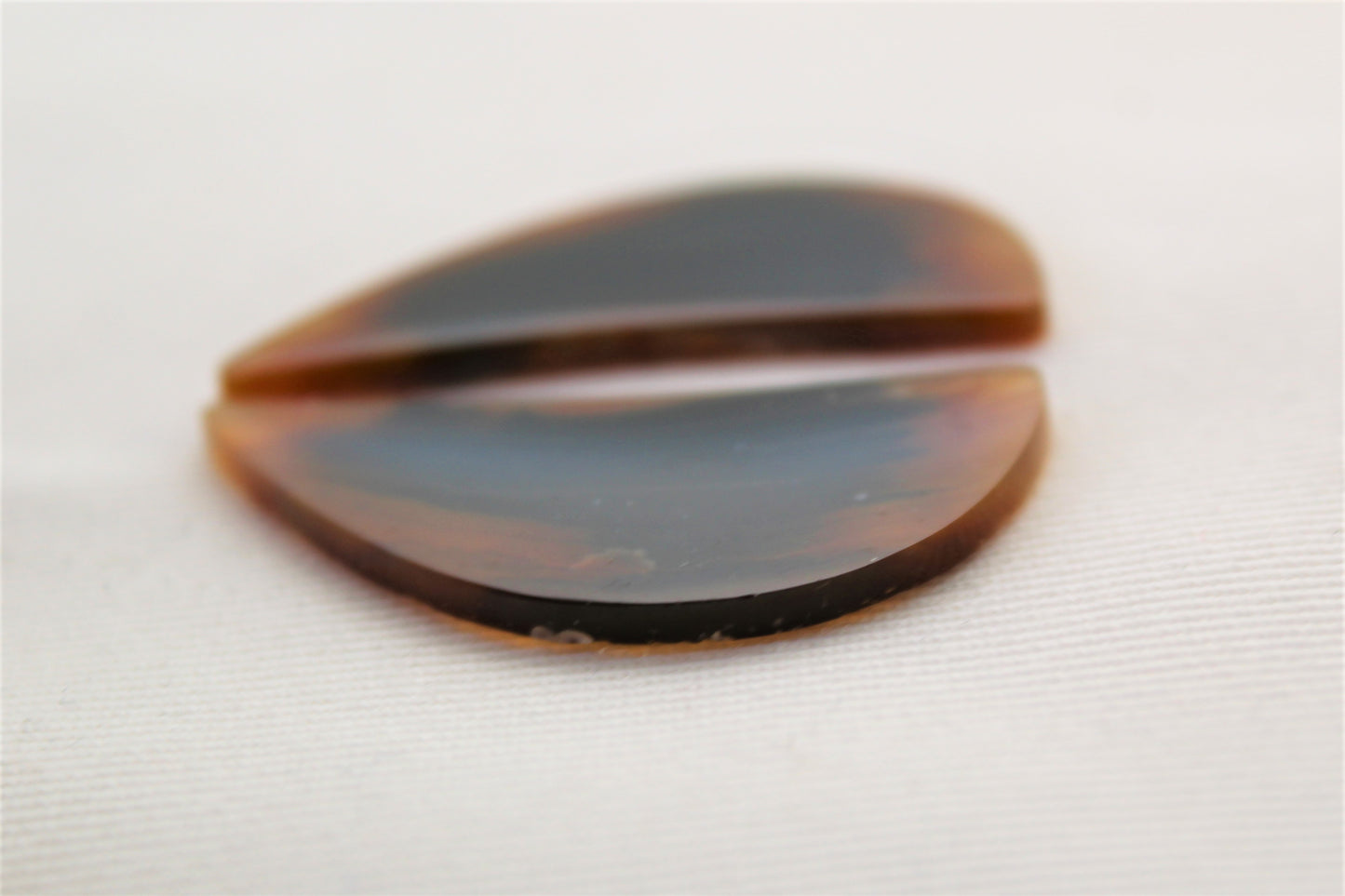 NICE Brazilian Agate Cabochon Pair Transludent Gemstone