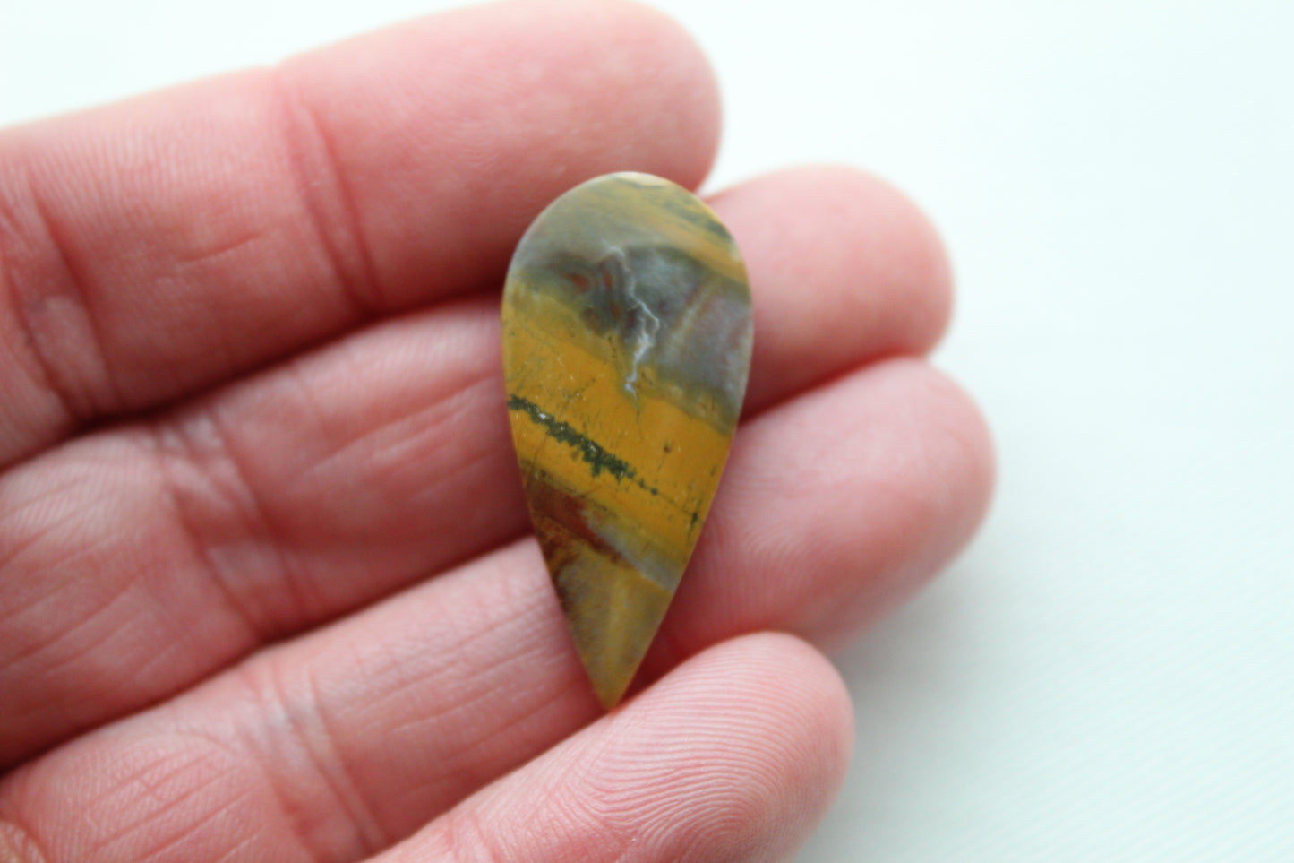 Small Cabochon of Australian Jasper Cabochons teardrop