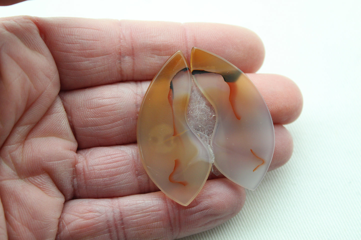 Montana Agate Cabochon Trillion gemstone