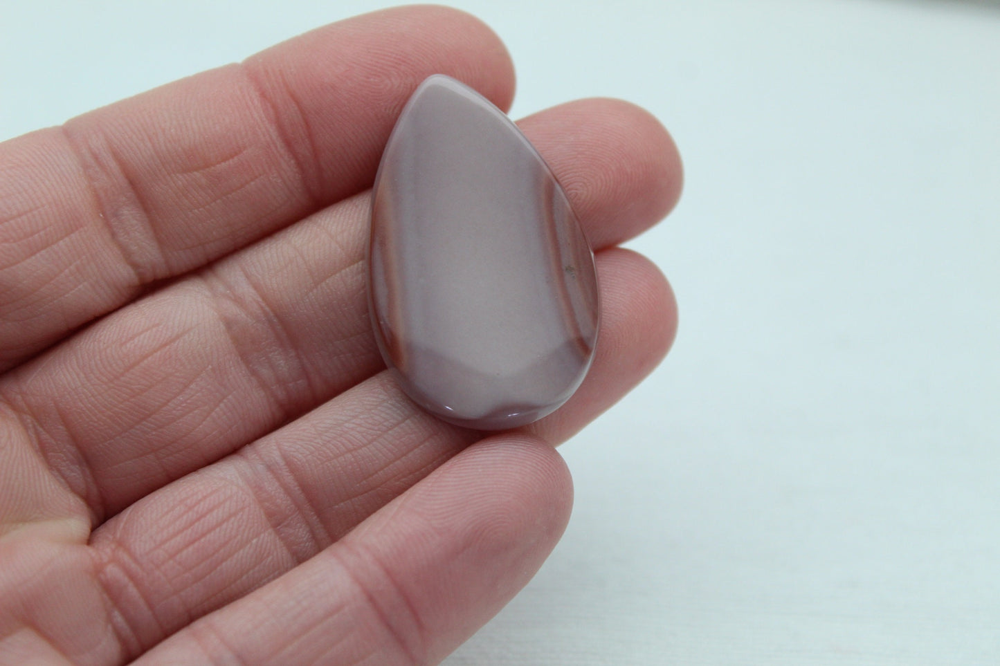 Teardrop Mookaite Cabochon Gemme rose 35x22MM