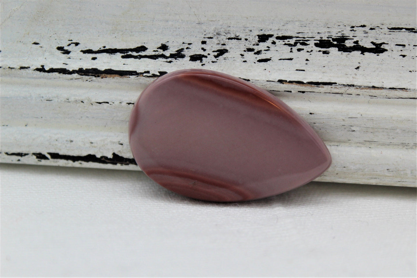 Teardrop Mookaite Cabochon Gemme rose 35x22MM