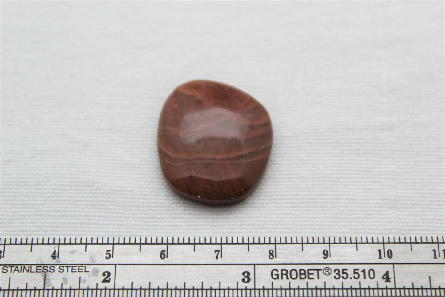 Cabochon Jaspe Impérial forme libre Gemme brun rosé