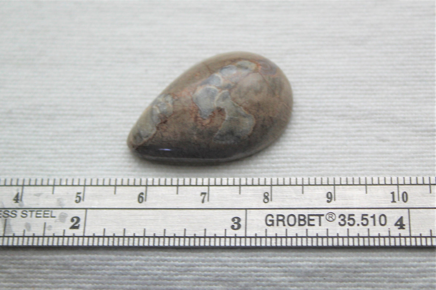 Fossil Cabochon Gemstone Pear shape