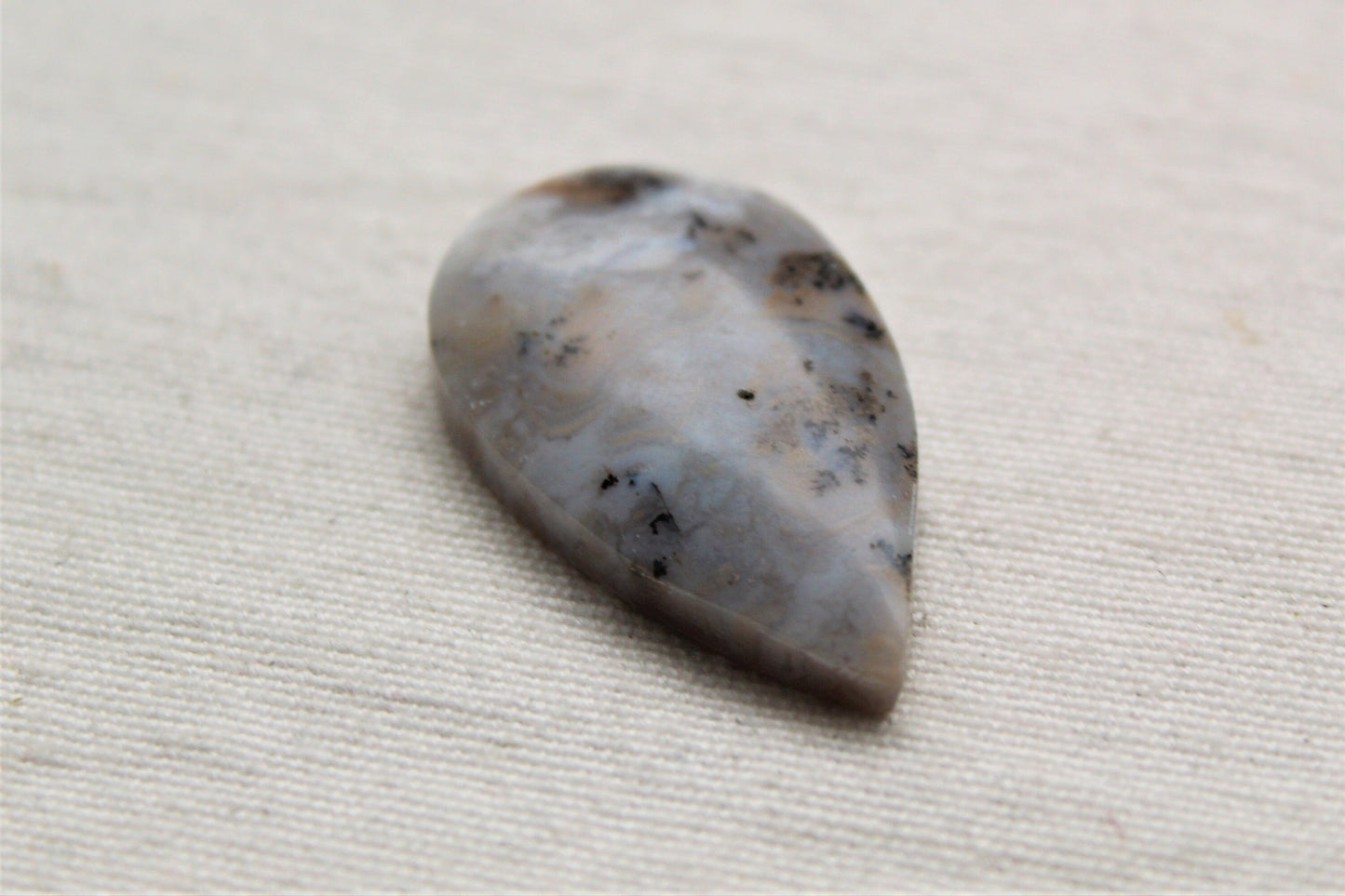 Dendritic Agate Teardrop Cabochon Gemstone