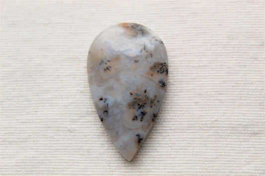 Dendritic Agate Teardrop Cabochon Gemstone