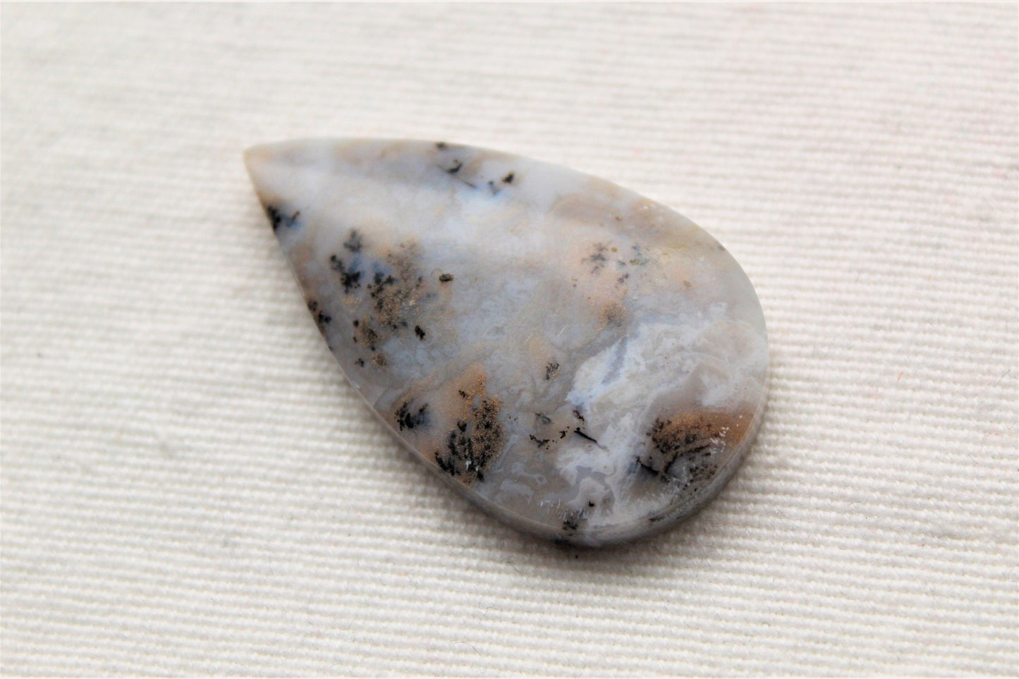 Dendritic Agate Teardrop Cabochon Gemstone