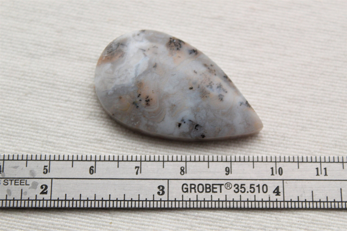 Dendritic Agate Teardrop Cabochon Gemstone