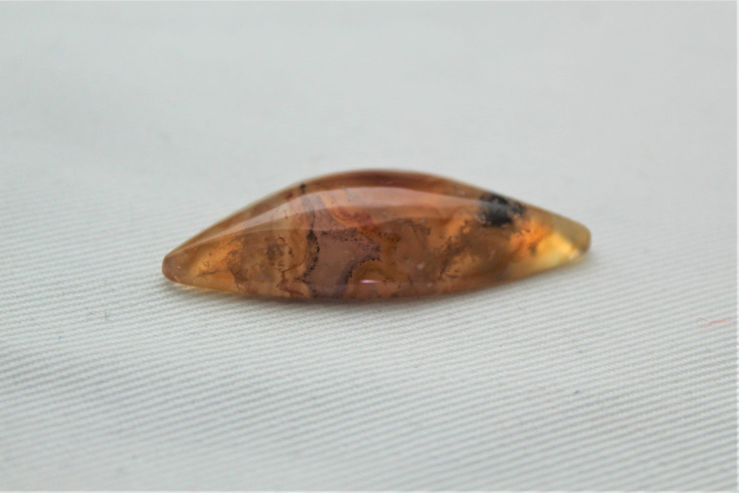 Agate cabochon Orange gemstone freeform