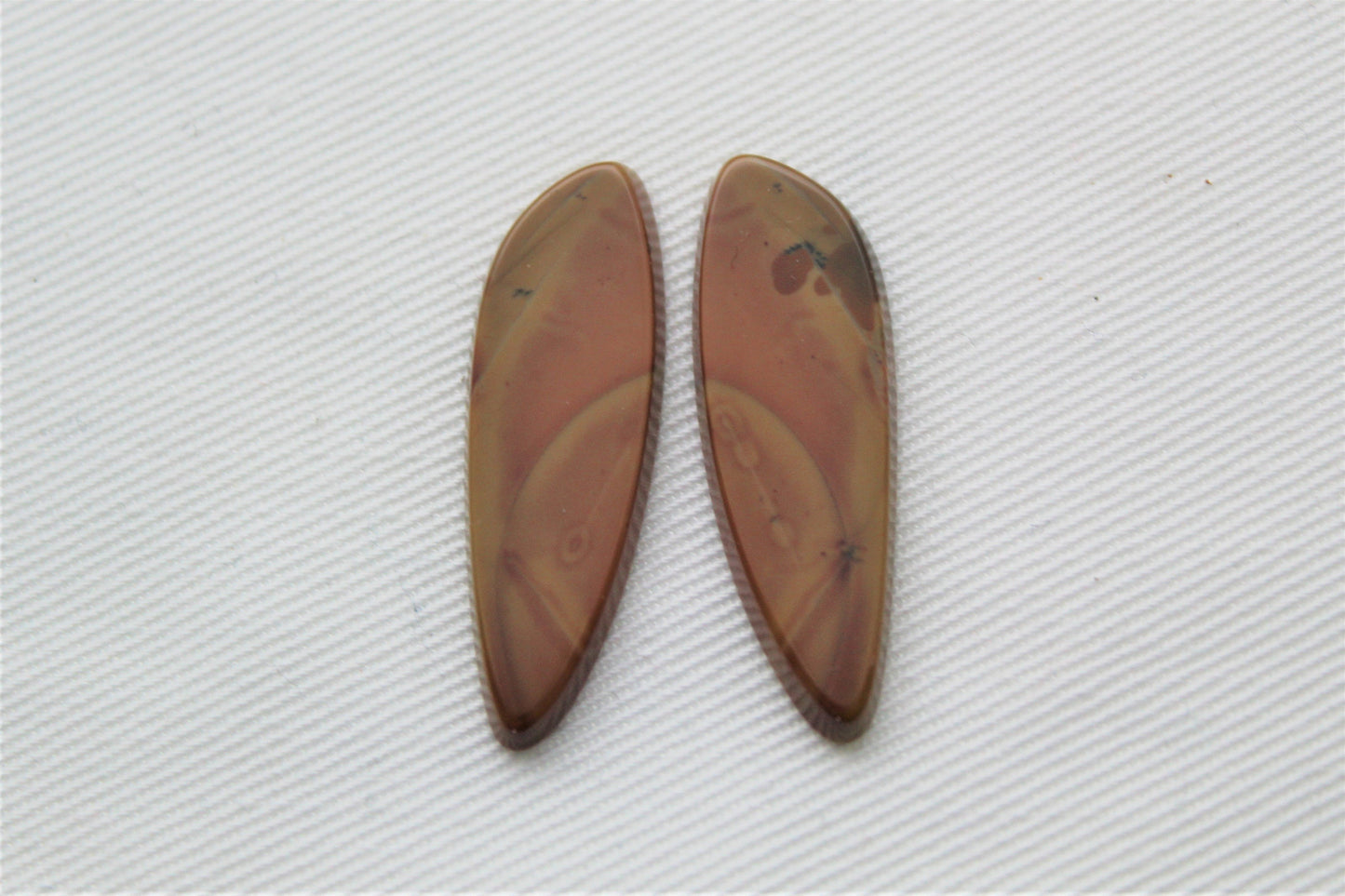 Nice Matching pair of Mookaite Cabochons Gemstones