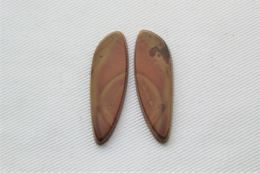 Nice Matching pair of Mookaite Cabochons Gemstones