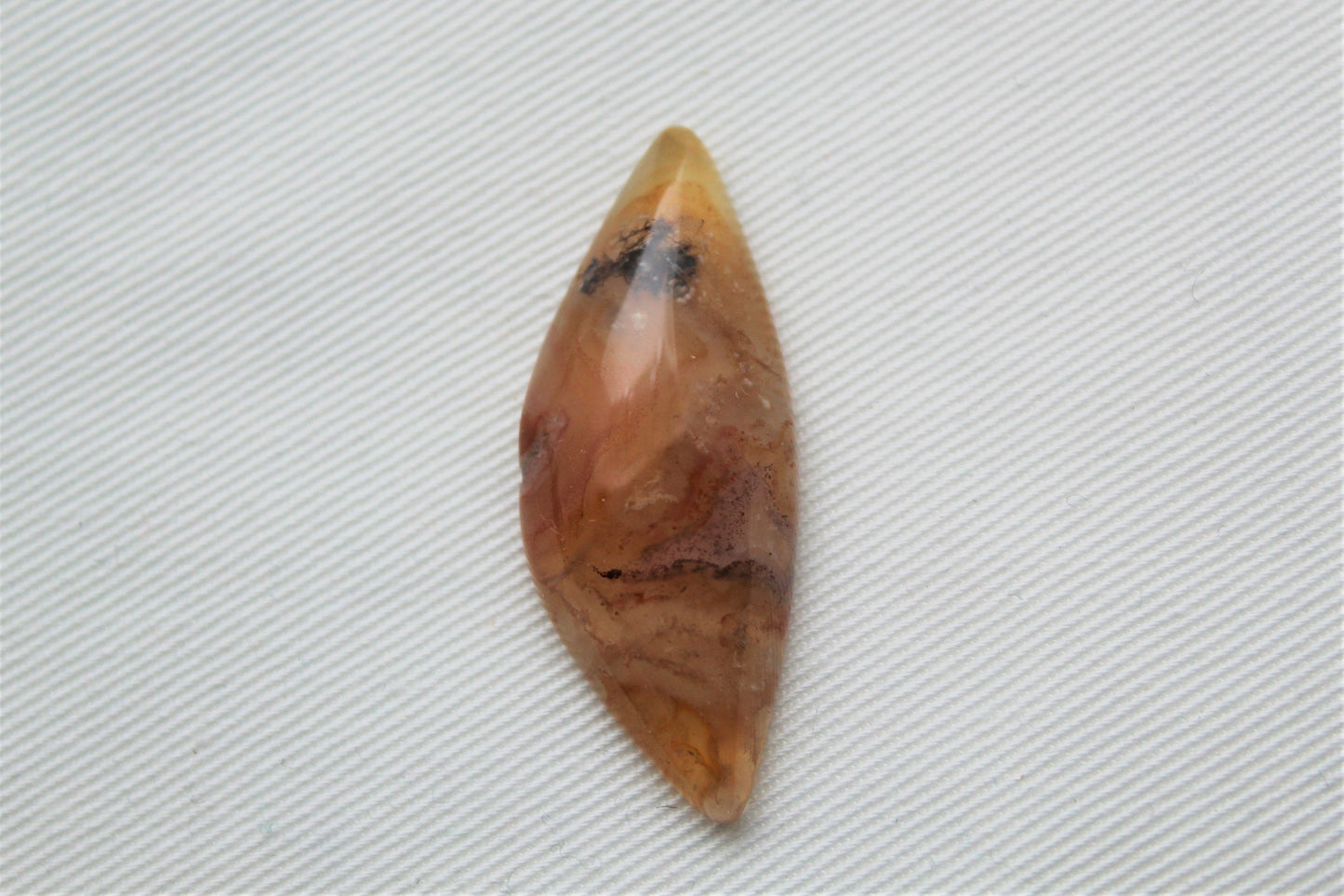 Agate cabochon Orange gemstone freeform