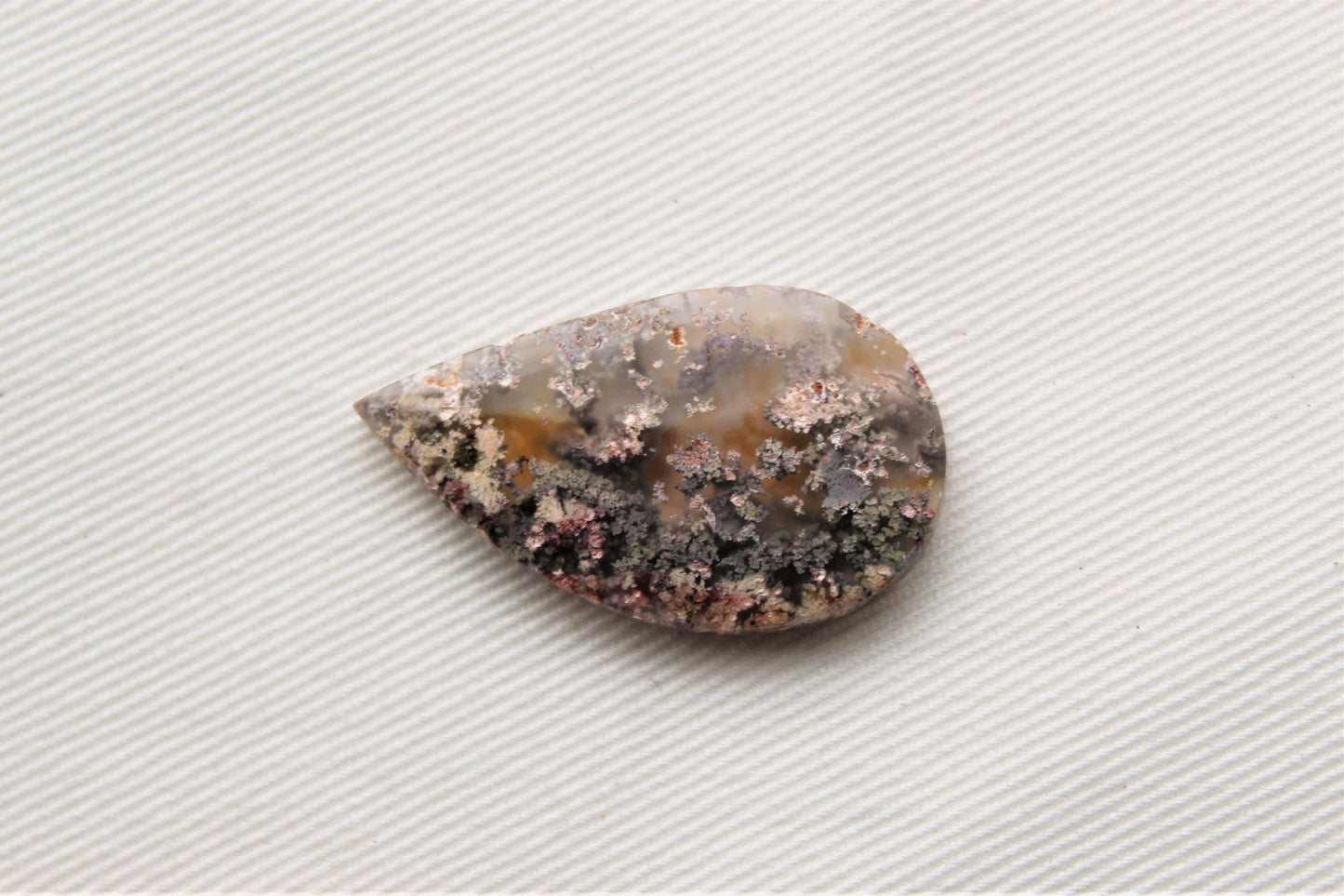 Moss Agate Freeform Cabochon Gemstone natural white