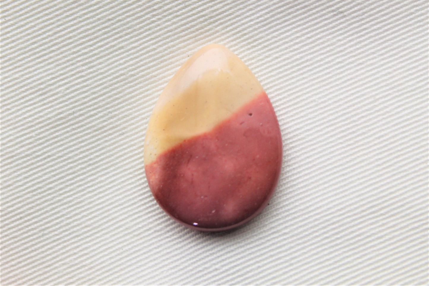 Teardrop Mookaite Cabochon Gemstone pink 30x22MM