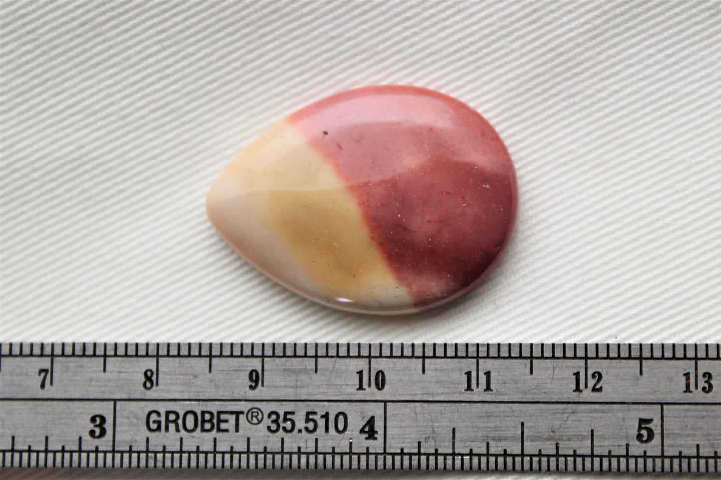 Teardrop Mookaite Cabochon Gemstone pink 30x22MM