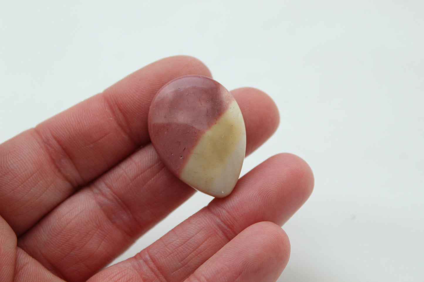 Teardrop Mookaite Cabochon Gemstone pink 30x22MM