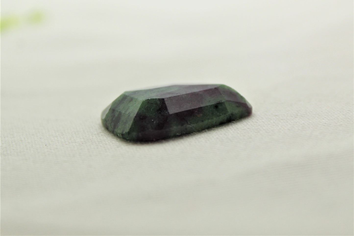 Ruby Zoisite Rose cut Cabochon Gemstone pink green