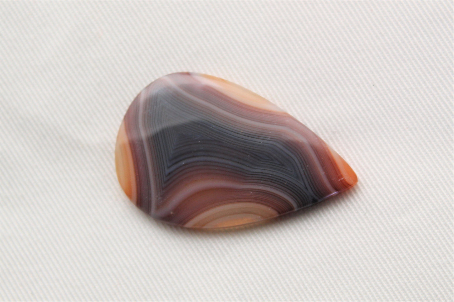 Banded Agate Cabochon Gemstone teardrop natural